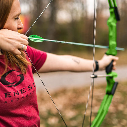 Genesis Archery Compound Bow Adjustable Sizing for Left Handed, Green (2 Pack) - 323630