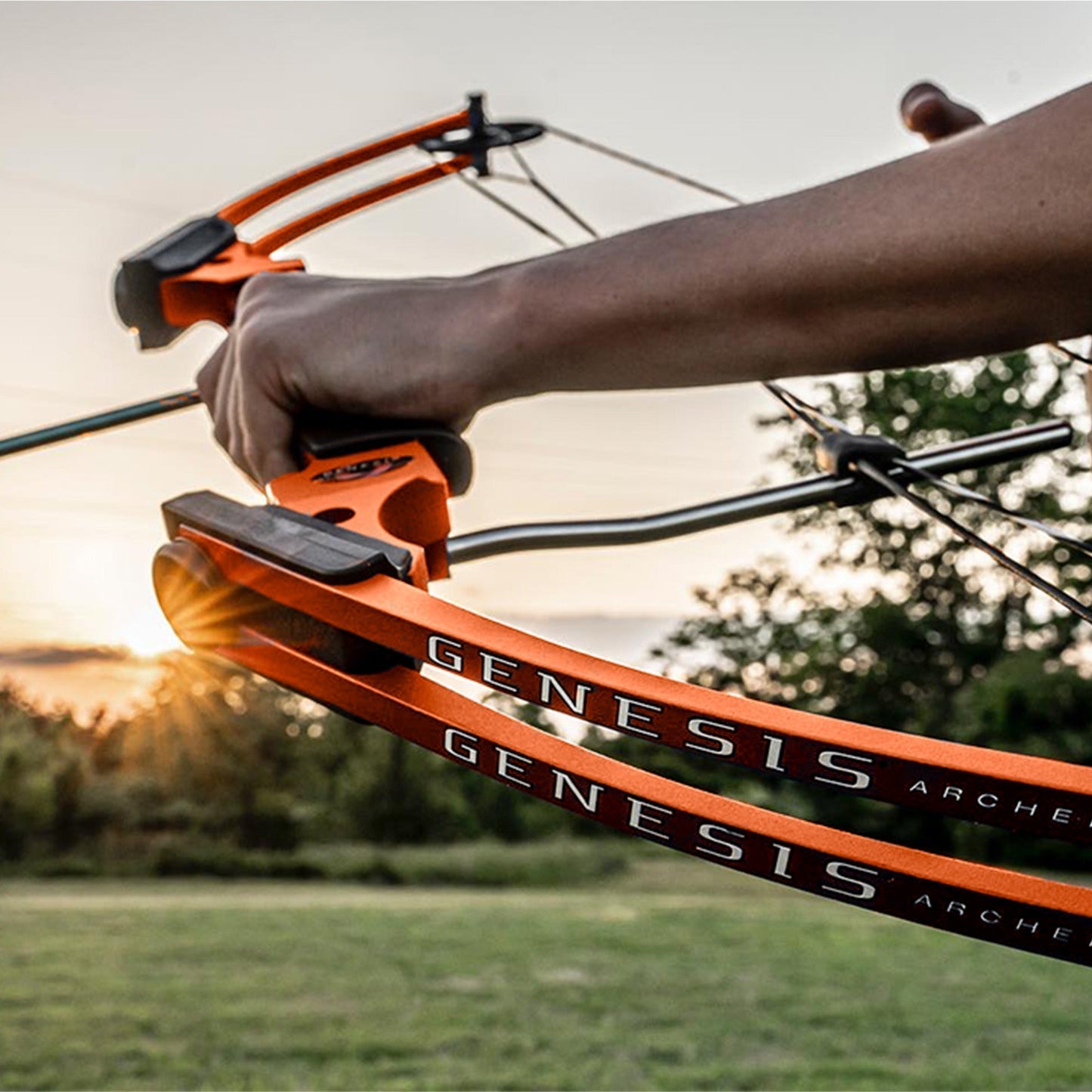 Genesis Archery Original Adjustable Left Handed Compound Bow, Orange (2 Pack) - 323554