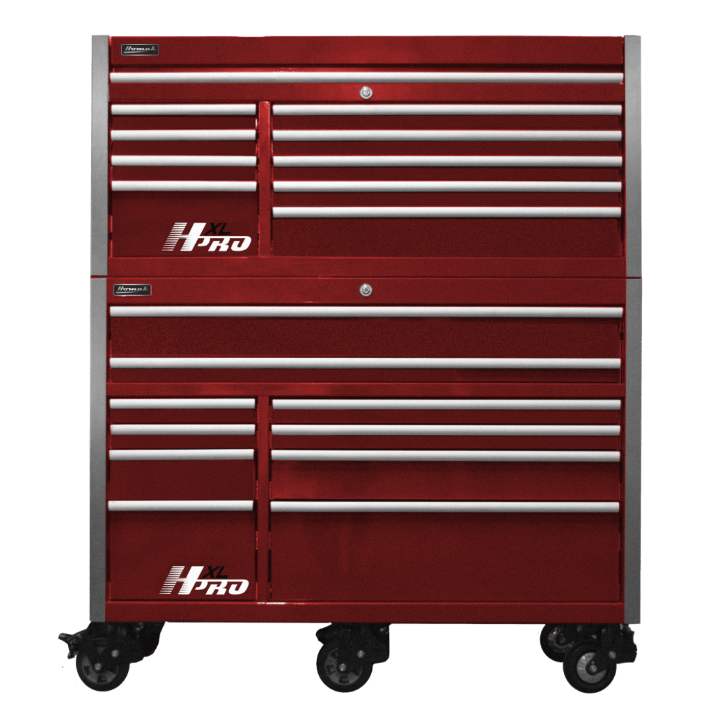 Homak  60” Big Dawg HXL Pro Series Roller Cabinet with Stainless Steel Top - HX04060111
