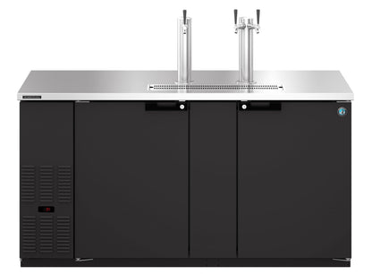 Hoshizaki DD69 | 70" Wide 2 Section Black Vinyl Direct Draw - DD69