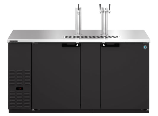 Hoshizaki DD69 | 70" Wide 2 Section Black Vinyl Direct Draw - DD69