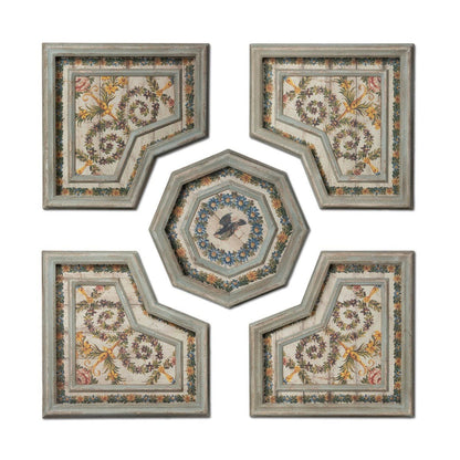 Park Hill Collection Southern Classic Flora Motif Pattern Tiles - EWA26008
