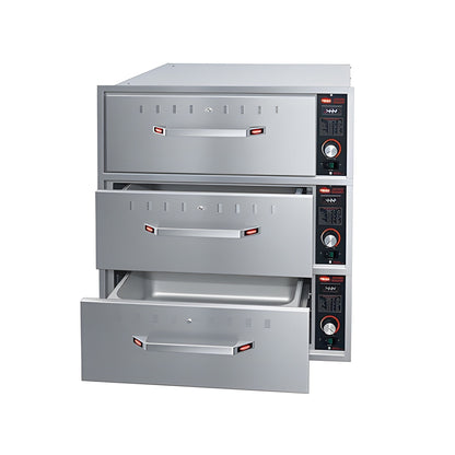 Hatco HDW-3BN 19" Built-In 3 Narrow Drawer Warmer - 120V, 1 Phase - HDW-3BN