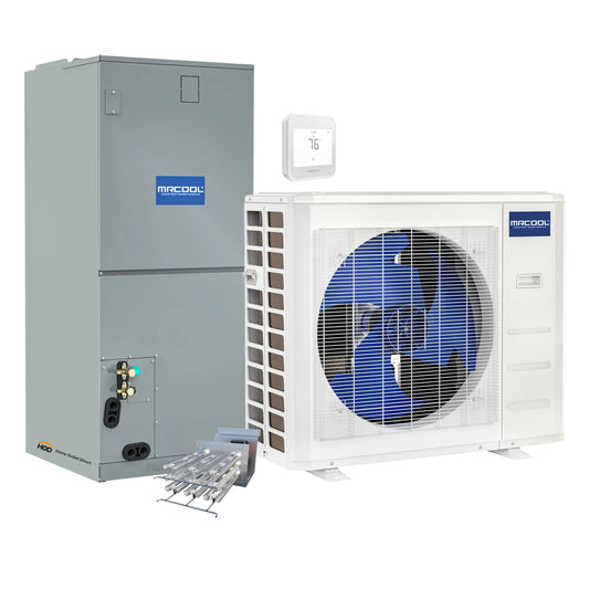 MRCOOL VersaPro 2nd Gen Central Split System with 30K BTU, 2.5 Ton, 17 SEER2, Central Ducted Condenser and Ducted Air Handler wit 8kW Heat Kit   - MVP30HP2A00OH08