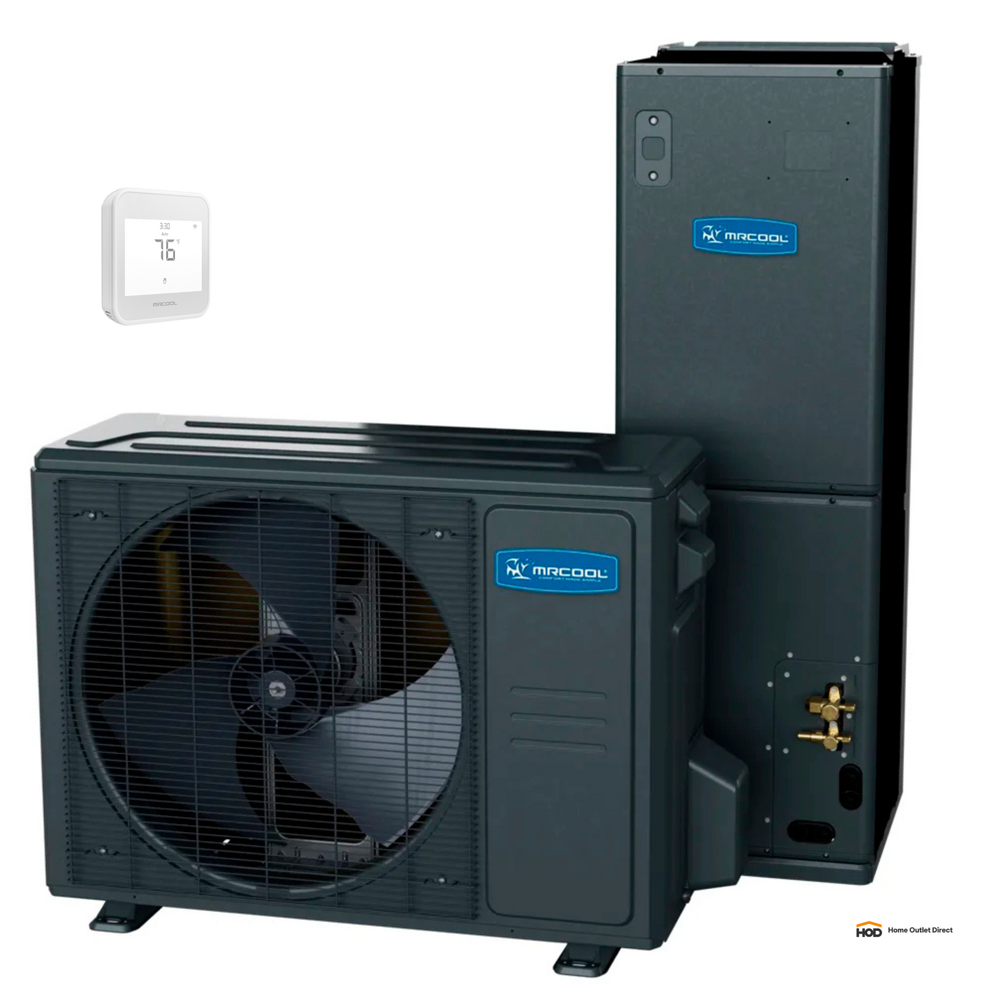 MRCOOL Universal 30K BTU, 2.5 Ton, 17.2 SEER2, Heat Pump Condenser and Ducted Air Handler (UHP1830AH1830-O)