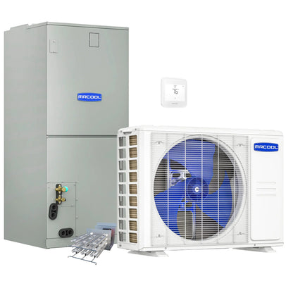 MRCOOL VersaPro 2nd Gen Central Split System with 60K BTU, 5 Ton, 15.2 SEER2, Heat Pump Condenser and Ducted Air Handler with 10kW Heat Kit  - MVP60HP2A00OH10