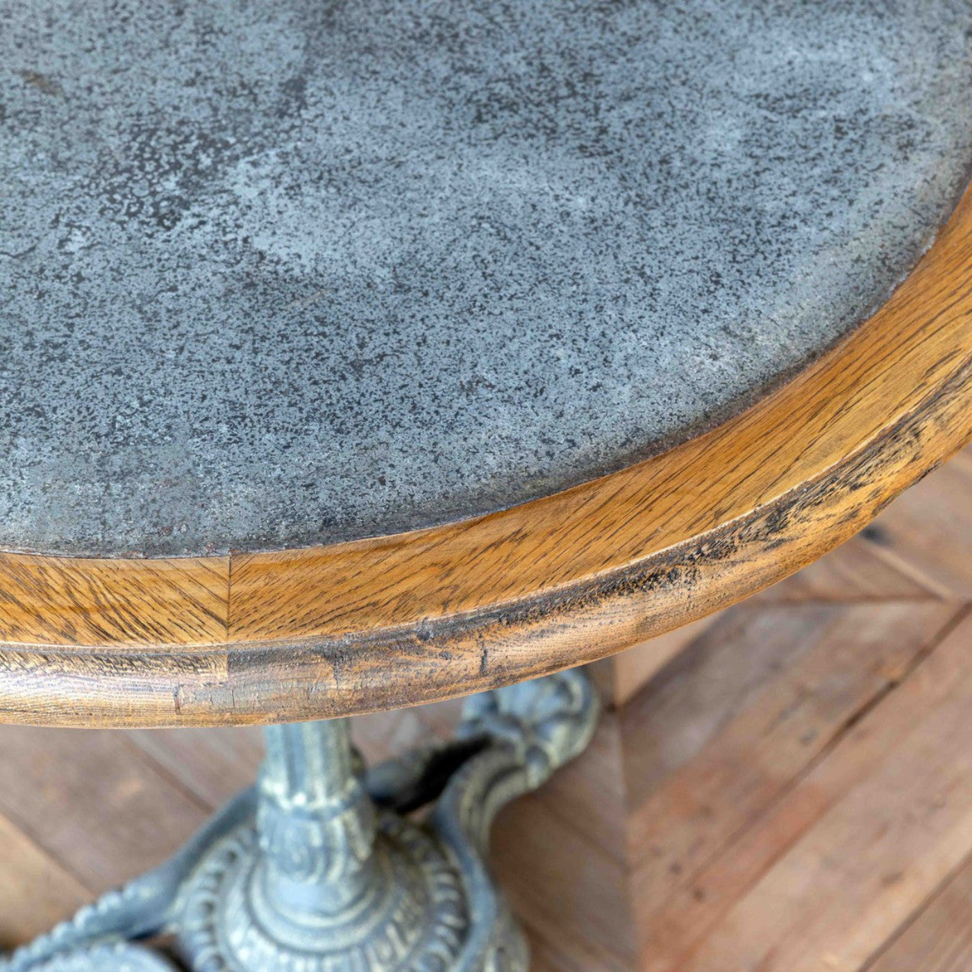 Park Hill Collection Zinc Topped Round Café Table - EFT90235