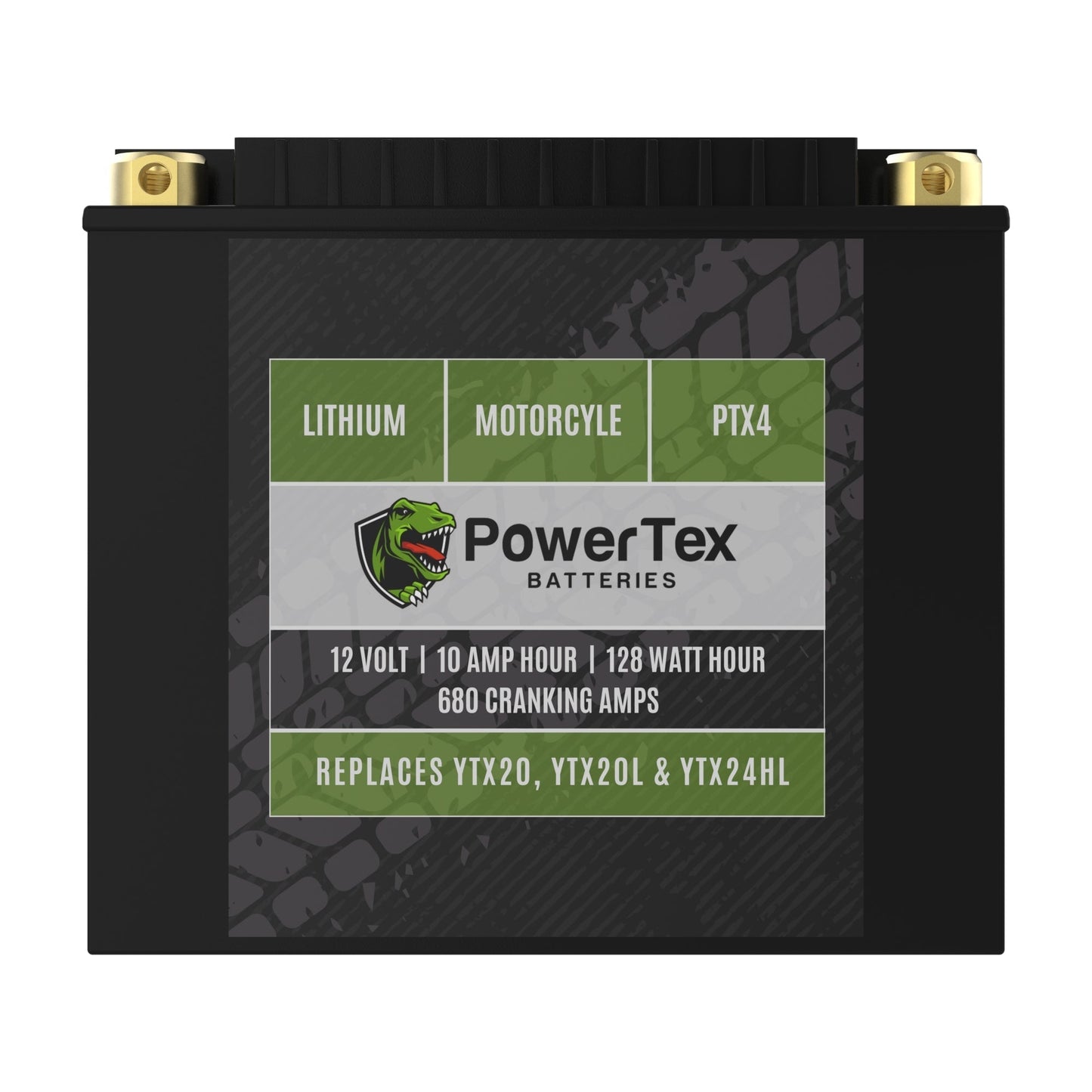 PowerTex Batteries YTX20HL-BS LiFePO4 Lithium Iron Phosphate Motorcycle Battery