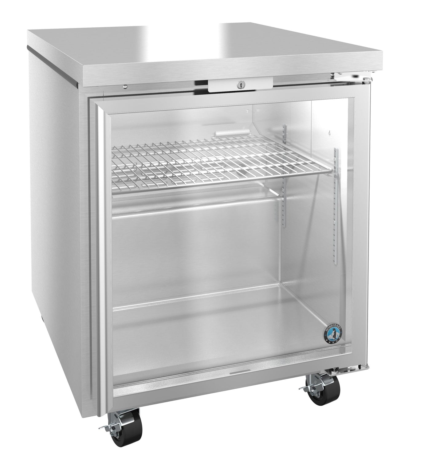 Hoshizaki UF27B-GLP01 | 27" Wide 1 Glass Door Undercounter Freezer - UF27B-GLP01