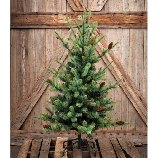 Park Hill Collection Tree Lot 4.5' Park Hill Blue Spruce Pine Tree LED Lights - XPQ82163