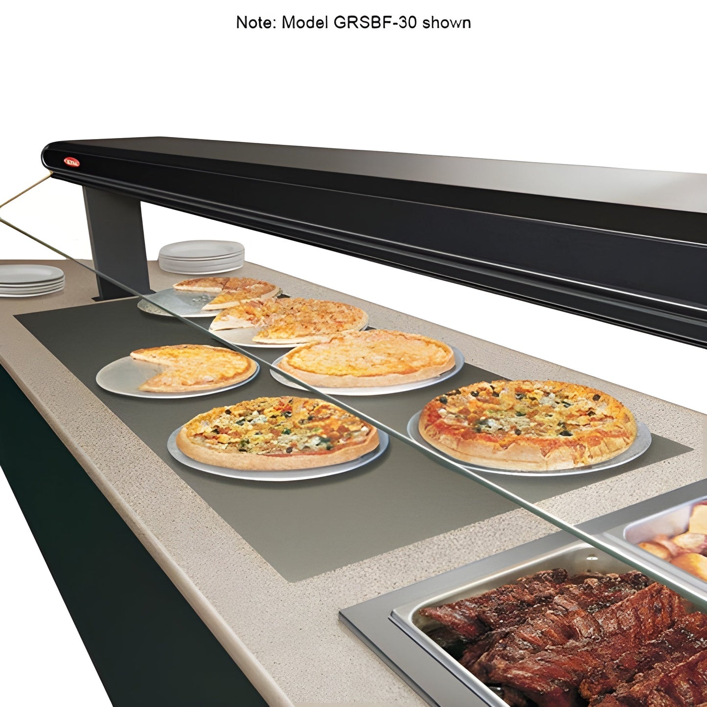 Hatco43.5" Glo-Ray Built-In Rectangular Aluminum Heated Shelf with Flush Top - 120V/885W - GRSBF-42-I
