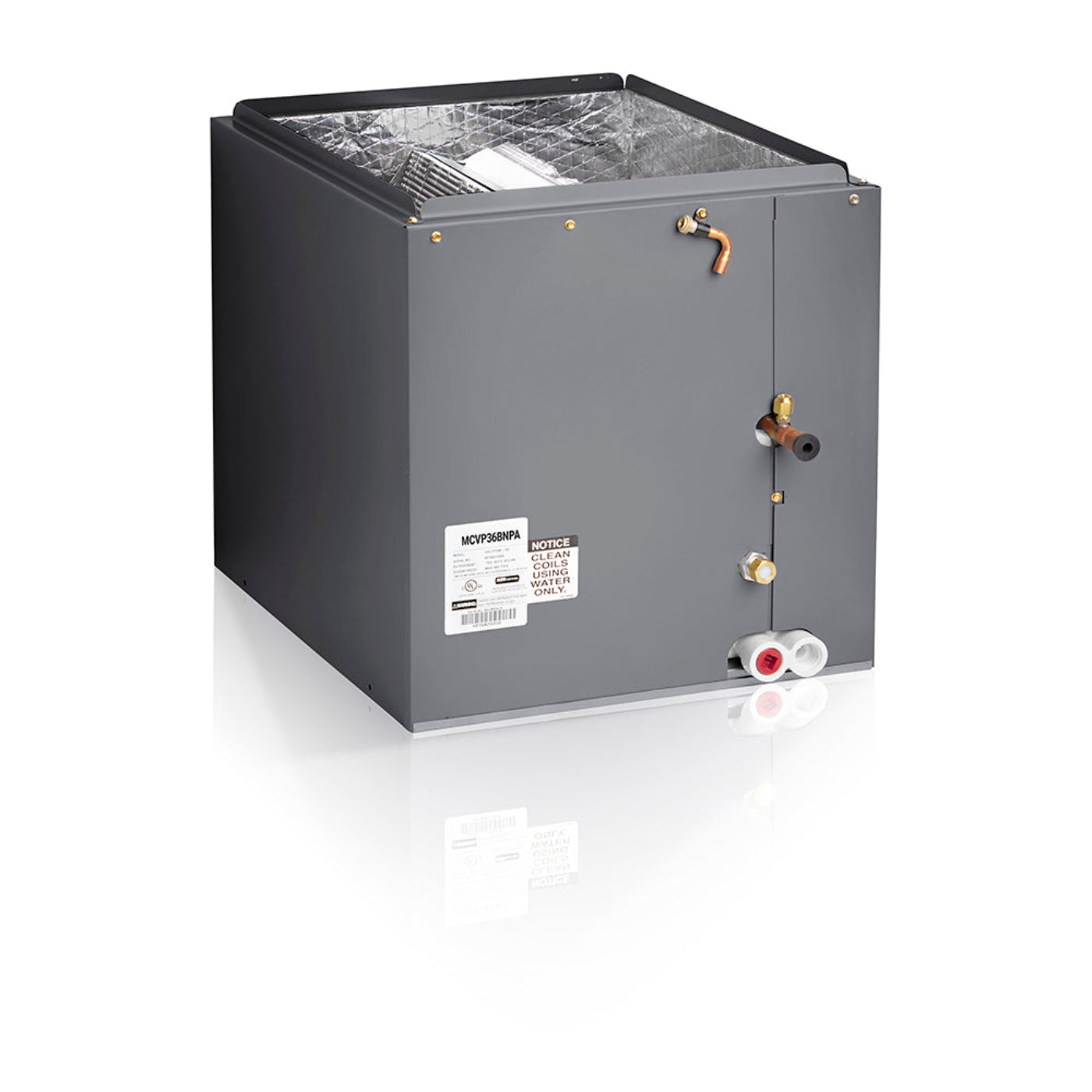 MRCOOL Signature 48K BTU, 4 Ton, 16 SEER, R410A Upflow Cased Evaporator Coil - 17.5-Inch Cabinet  - MCVP48BNPA