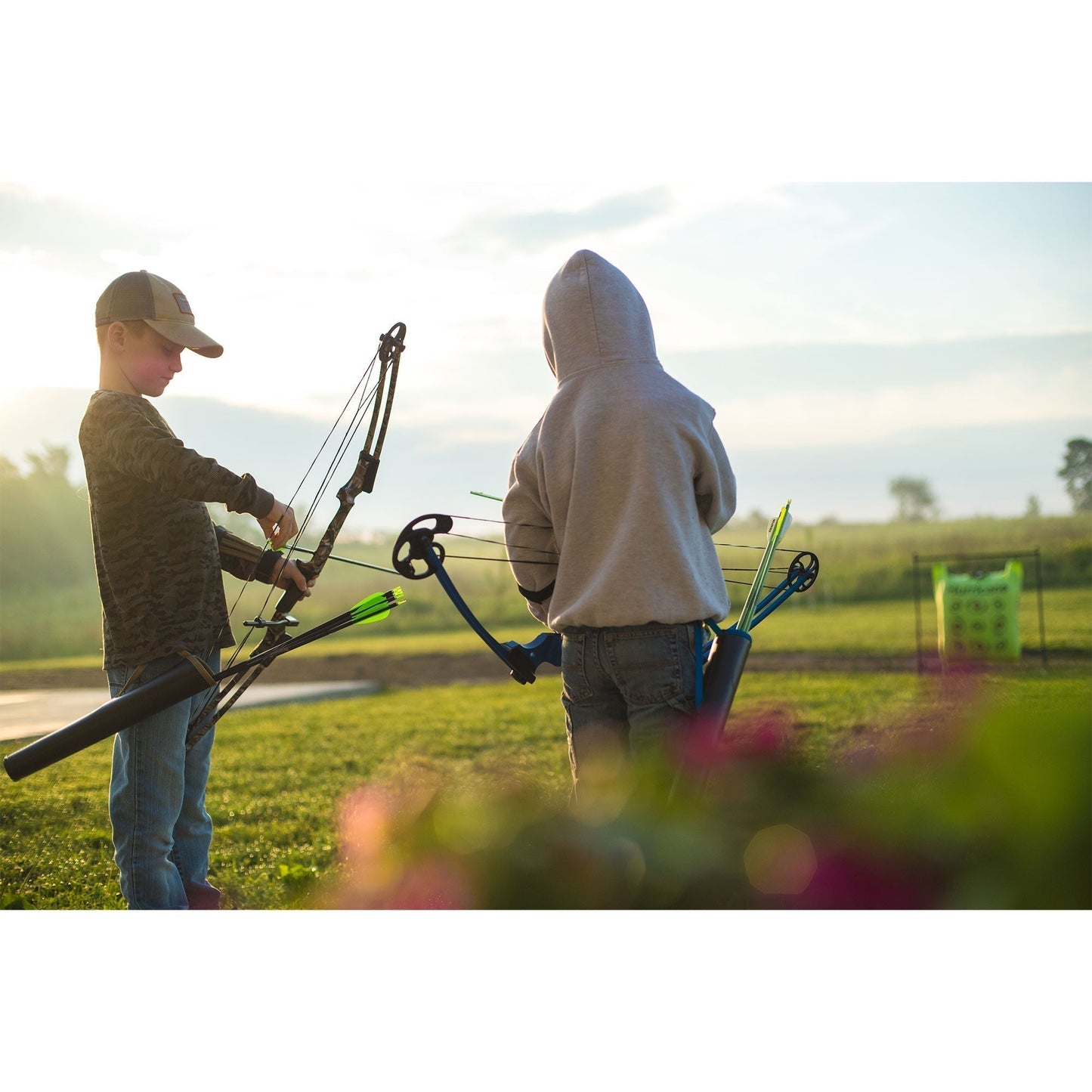 Genesis Archery Compound Bow Adjustable Sizing for Right Handed, Purple (4 Pack) - 323668
