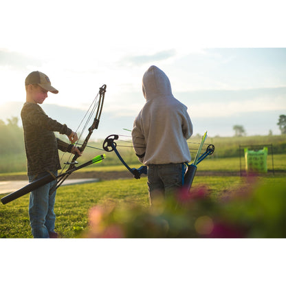 Genesis Archery Original Adjustable Right Handed Compound Bow, Black (2 Pack) - 323576